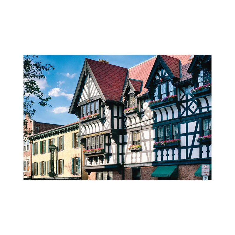 European Atmosphere Of Princeton by George Oze - Wrapped Canvas Painting, 66.04 cm H x 45.72 cm W x 1.91 cm D