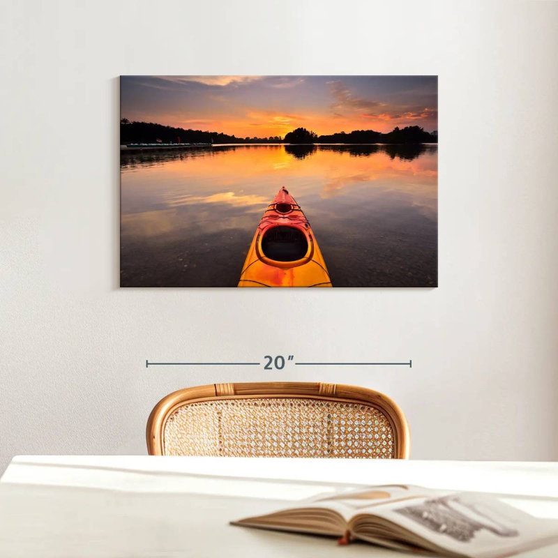 Mehar Orange Kayak, 16" H x 24" W