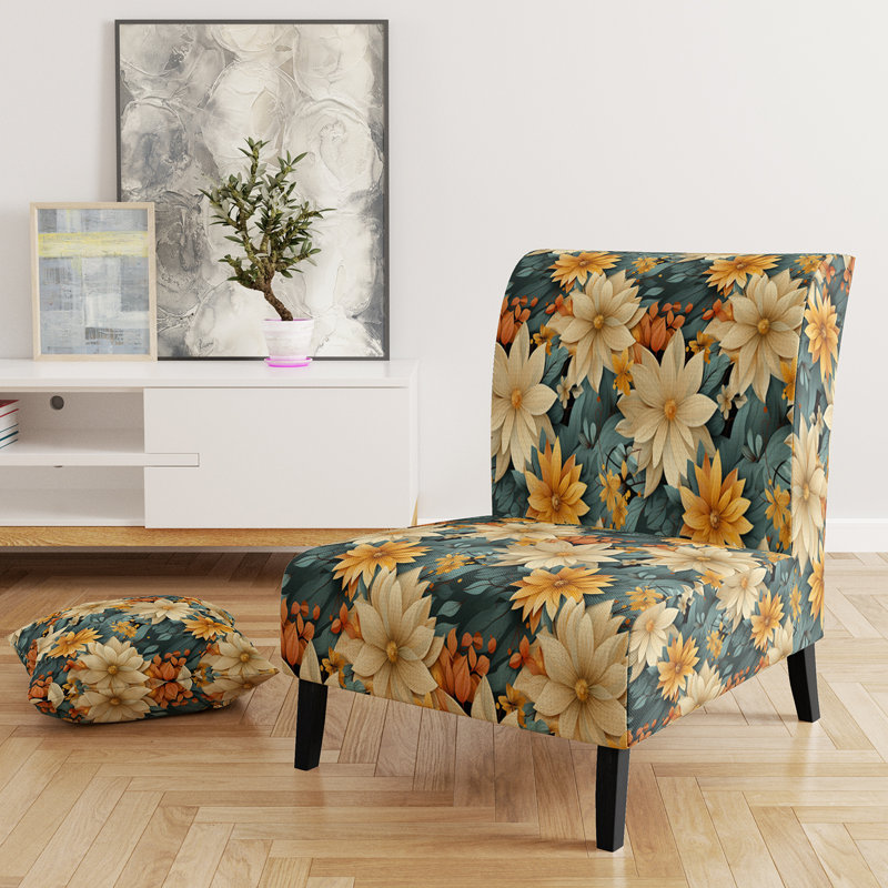 Fauteuil de chambre Chrysanthemums Mandala
