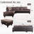 Elrama Right-Hand Facing Upholstered L-Shaped Sectional-180583284