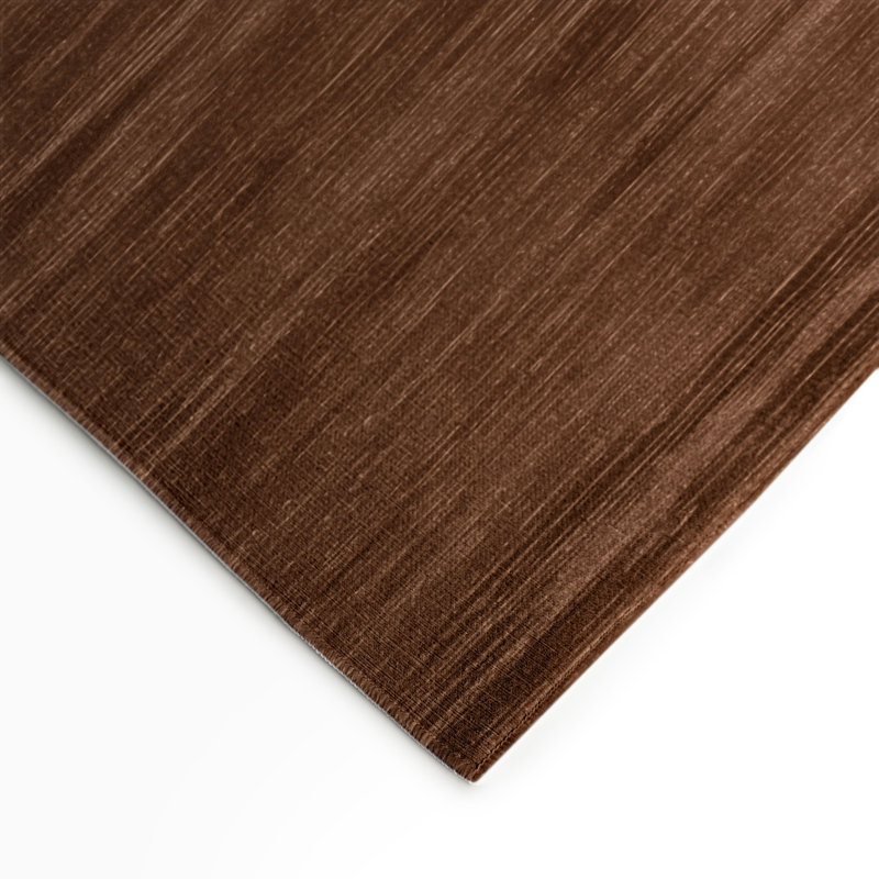 Solid Brown Indoor and Outdoor Area Rug, Rectangle 9' x 12'