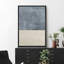 «Minimal Landscape Watercolor Pastel Blue Grey Neutral Decor», reproduction d'art sur toile encadrée-71165070-71165072