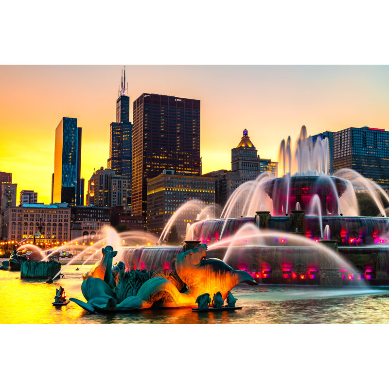 " Chicago " by Bloodua, 20" H x 30" W
