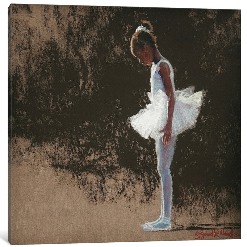 « anticipation », peinture sur toile tendue, H 16 po x l 16 po x P 1 po, Papier d'art encadré noir, Blanc