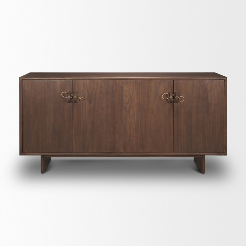 Buffet 71 po à fermeture en douceur avec quatre portes 71 po