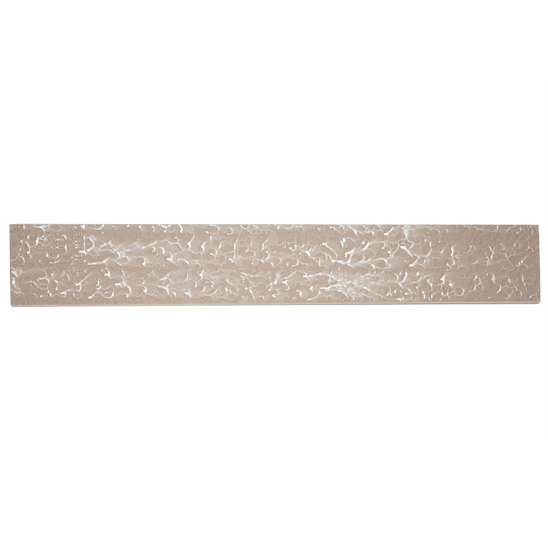 Carreau bullnose en porcelaine 3 po x 24 po Alpe Stone, Os, Poli