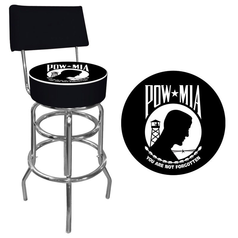 POW Swivel Upholstered Counter Stool
