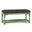Summer Retreat Wicker Shelf Storage Bench-71425178-71425234