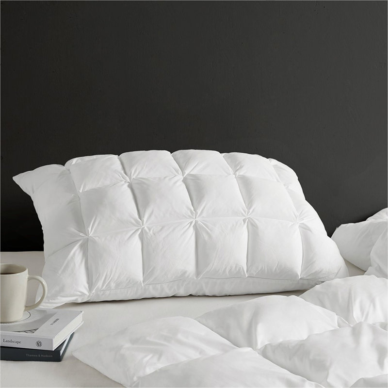 Protège-oreiller standard bourré d'une seule pièce, Standard Pillowcase, Blanc