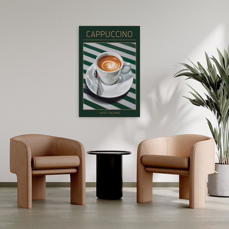 Italian Cappuccino Art by Andreas Magnusson - Wrapped Canvas Print, 91.44 cm H x 60.96 cm W