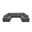 Canapé modulaire en cuir rembourré-542187868