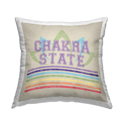 Vintage Chakra State Outdoor Printed Pillow by Higher Learning/Life Is High