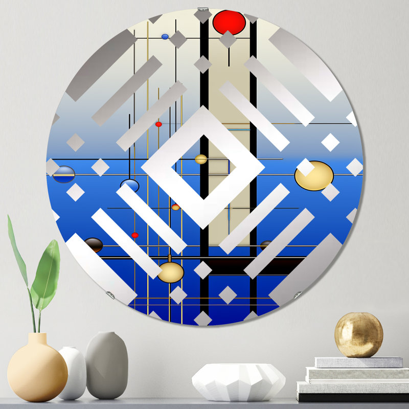 Vrai - Miroir décoratif diamant, 23,6 po x 23,6 po