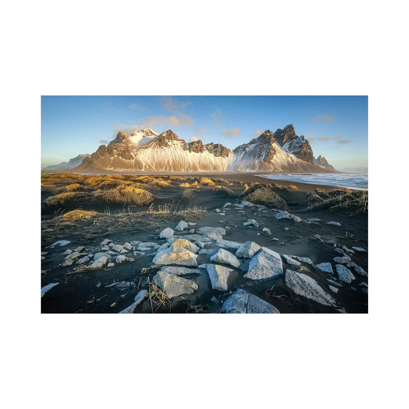 Iceland Vestrahorn, Stockness by Philippe Manguin - Wrapped Canvas Gallery-Wrapped Canvas Giclée, 20.32 cm H x 30.48 cm W