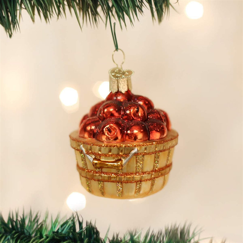 Ornement figurine suspendue apple basket