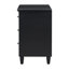 U_STYLE Table de chevet peinte de 28 po avec 3 tiroirs et rails coulissants lisses, armoire de chevet simple avec poignée en métal, table d'appoint minimaliste avec pieds en caoutchouc pour canapé de chambre à coucher-295716273