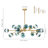 Burness 15-Light Metal and Glass Linear Sputnik Chandelier-92644742