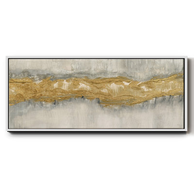 Golden Stream - toile encadrée