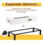 42" Mgo Patio Propane Fire Pit Table With Shelves