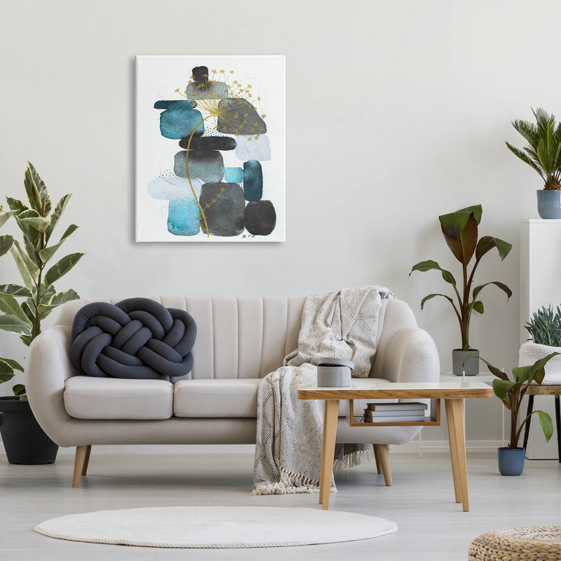 «Blue Nature Rocks Dandelion» par Jocelyn Benford, H 40 po x l 30 po x P 1,5 po