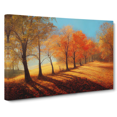 Joyful Autumn Forest - Wrapped Canvas