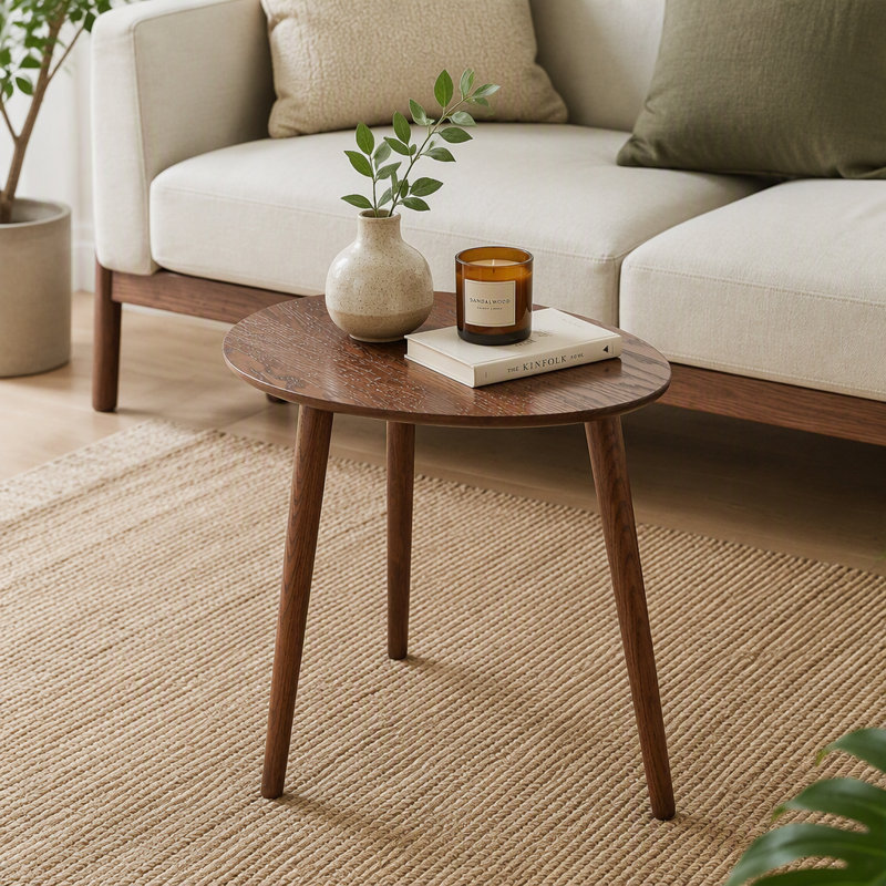 Table basse 100% bois massif, 25,59 po x 17,52 po