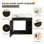 Meuble-lavabo mural 24 po avec lavabo en céramique, armoire de salle de bain flottante moderne avec tablette ouverte et porte simple, conception peu encombrante pour salle de bain-827477532-1044891556