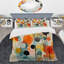 Ensemble de housse de couette Colorful Mid Century Atomic Abstraction I Bedding-702441477