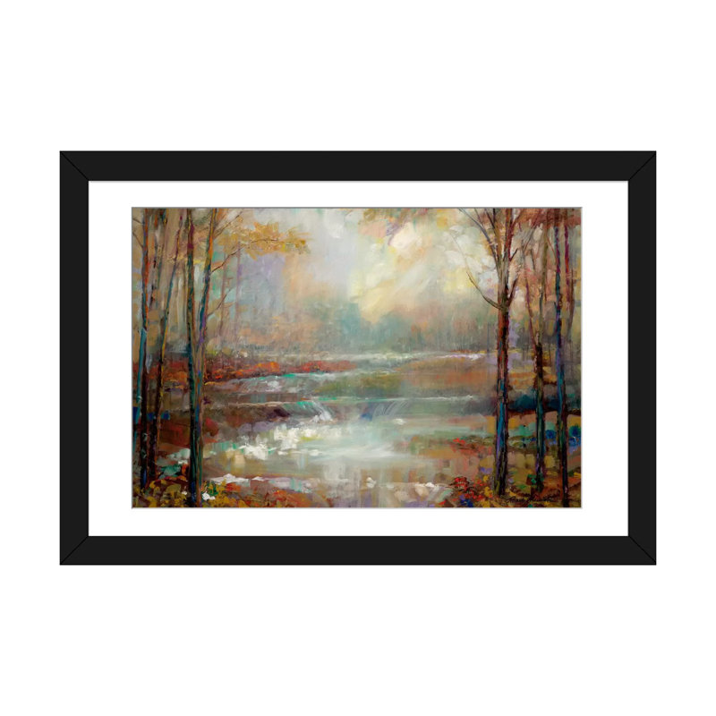 «Magical Spring» par Ruane Manning - reproduction d'art sur toile tendue, H 16 po x l 24 po x P 1 po, Impression encadrée