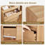49.2" Tall Dressers & Chest of Drawers with 6 Drawers, Wood Closet Storage Dressers Organizer for Bedroom, Living Room, Natural
