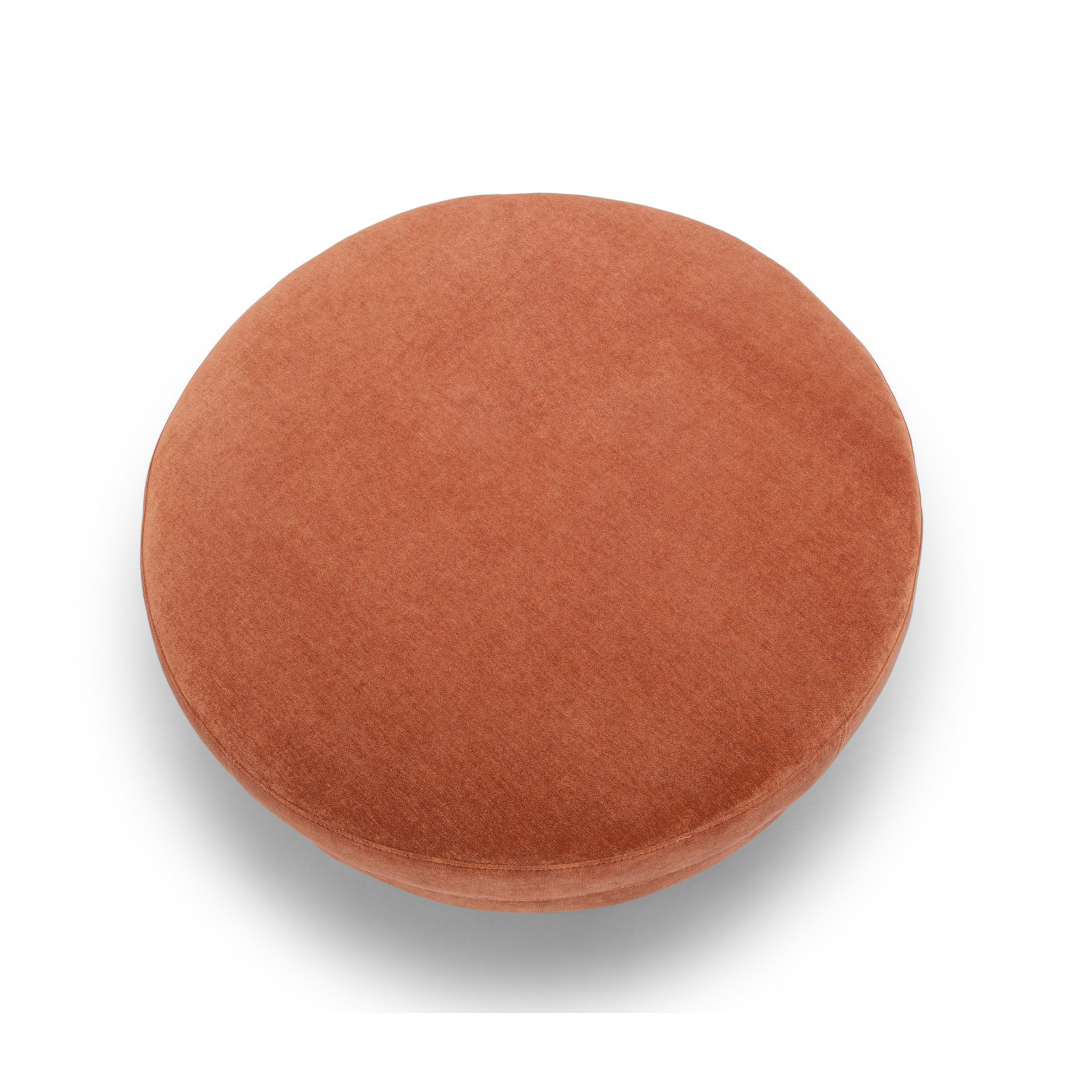 Landen 31" Ottoman, Rust Performance Chenille