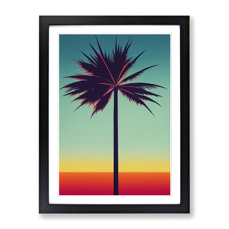 Palm Tree Vol.3 - Wall Art, 34cm H x 25cm W x 2cm D, Walnut