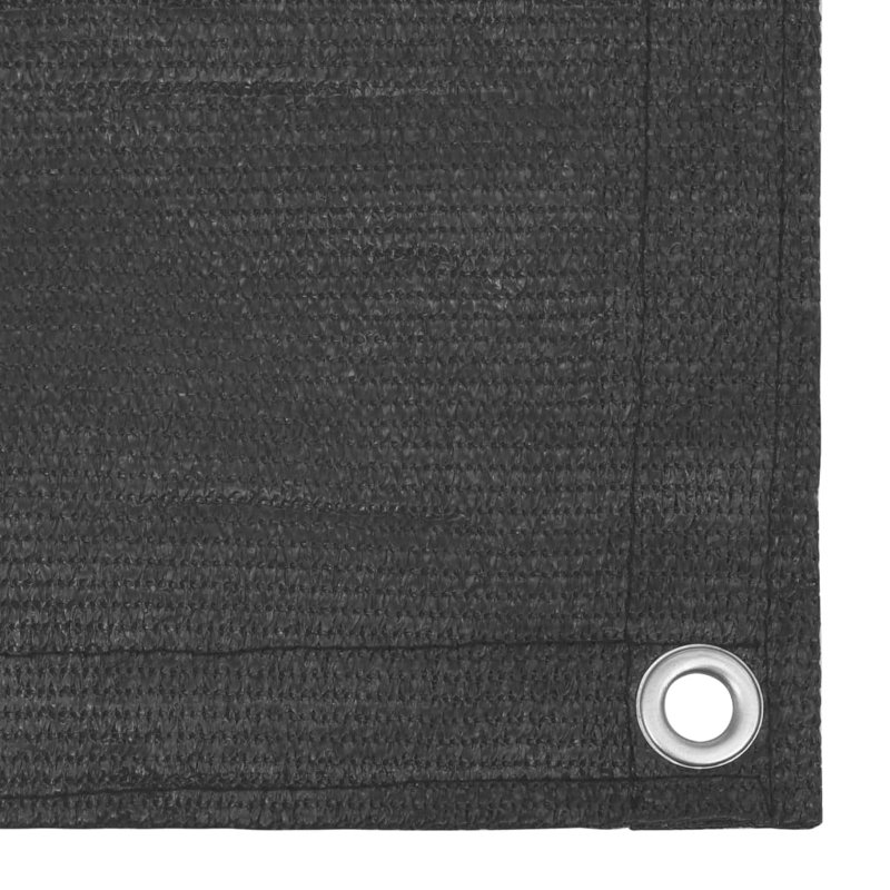 Haffey Balcony Screen Privacy Fence Panel, Anthracite, 35cm H x 118cm W x 1.18cm D