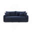Canapé-lit modulaire avec 3 coussins décoratifs et matelas double