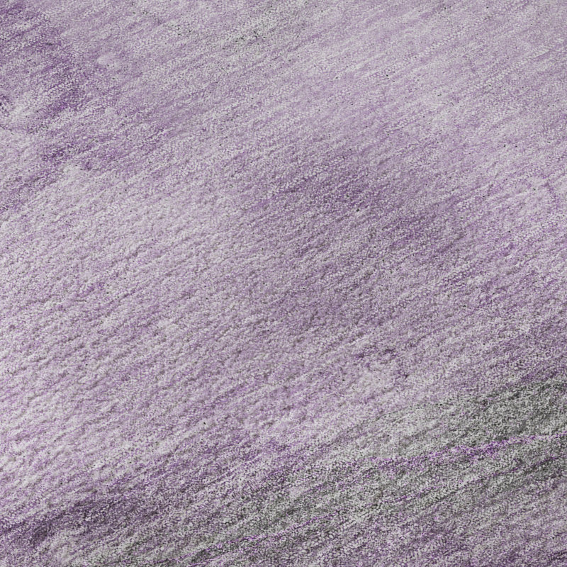 Premium Machine Washable Cerrito AMF524 Lilac Rug, Rectangle 2'6" x 3'10"