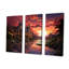 Mystère, château avec croal, coucher de soleil, ensemble d'art sur toile-711403089-711403181