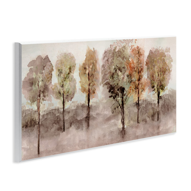 Art mural de style aquarelle sur bois, conception de Val Rhodes