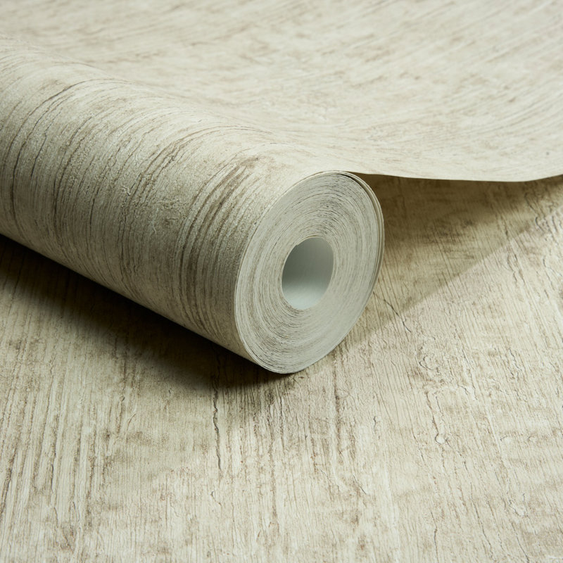 Textured Vibes Collection Abstract Concrete Wallpaper Roll, Beige