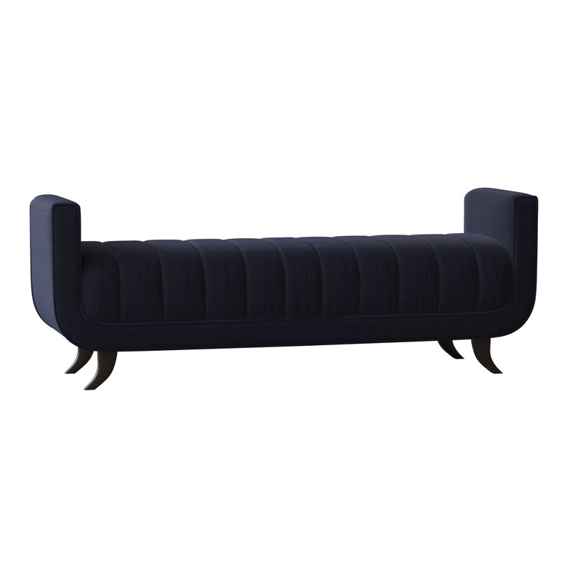 Banc avec revêtement, Noyer américain, Uniforme Margaret