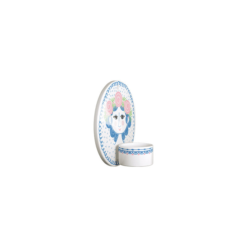 Dora Tealight Holder, Blue Face, 5.1", Blue Face