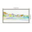 «Bright Seaside Tranquility» par Susan Pepe, peinture sur toile à cadre flottant