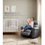 Fauteuil inclinable surdimensionné 37,4 po en polyuréthane avec rembourrage en éponge 1,5X-367994056