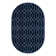 Glam Navy Blue Silver Area Rug