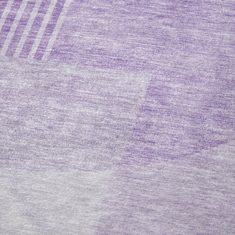 Jeté Art déco en sherpa Addison, Mauve / géométrique 2