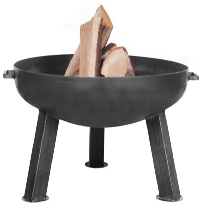 Ouarzazate Steel Wood Burning Smokeless Fire Pit, 30" H x 60" W x 60" D