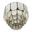 Abbington Round 4-Tier Capiz and Metal Flush Mount Ceiling Light-436316857