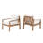 Solid Wood Patio Chair with Cushions-113103516