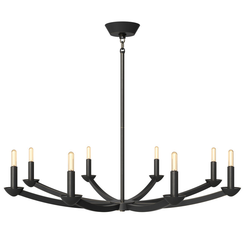 Goldie 8 - Light LED Chandelier, Deep Patina Bronze