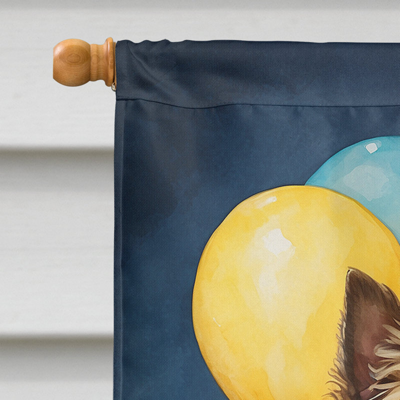 Drapeau «Happy Birthday House», Cairn terrier