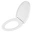 Contemporary Elongated Closed Front Toilet Seat